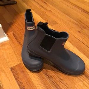 Blue Hunter Chelsea Rain Boots